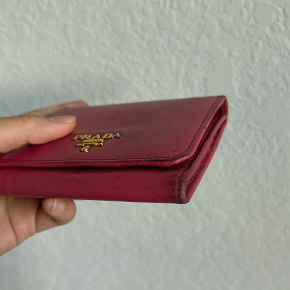 Prada Milano Made in Italy Pink Snap Wallet - Picture 12 of 13